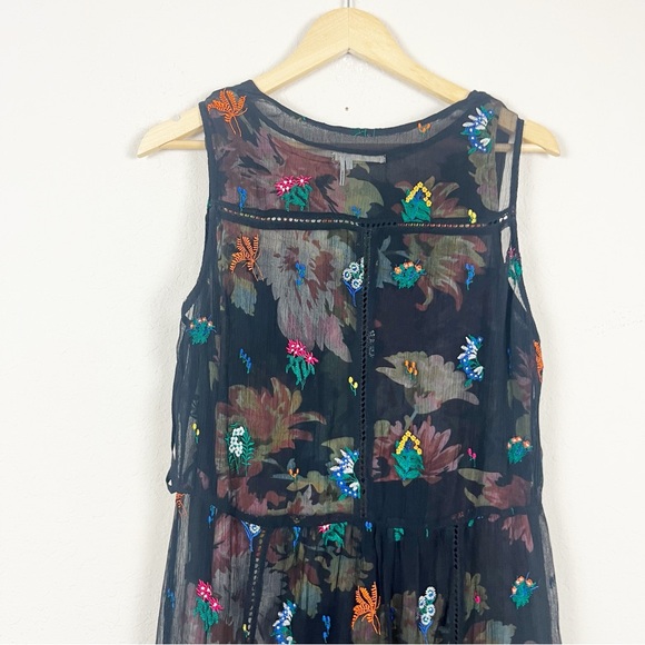 Anthropologie Floreat Garden Stroll Midi Dress Size 8 - Picture 5 of 6